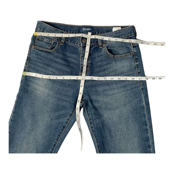 Old Navy SKINNY AJUSTE Women’s Blue Mid Rise Jeans Size 16R - Picture 8 of 11